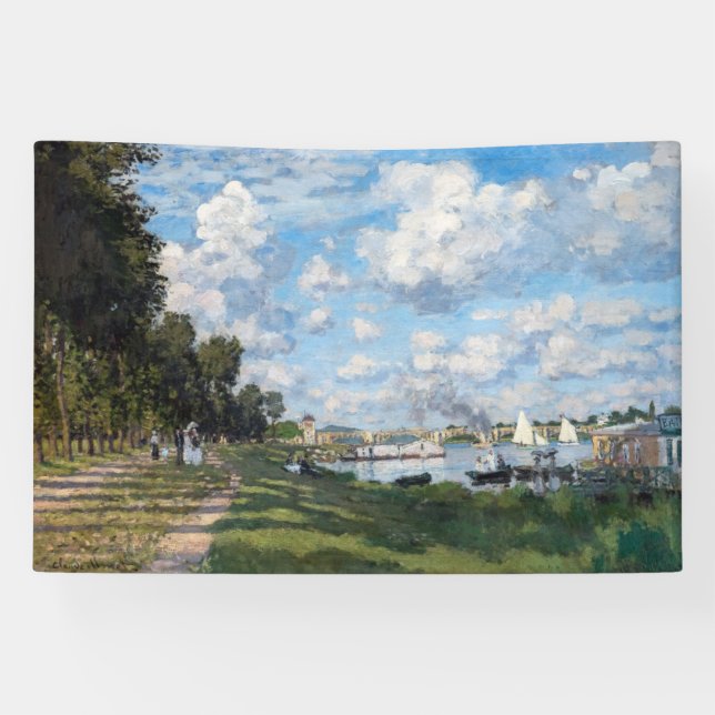 Claude Monet - The Basin at Argenteuil Banner (Horizontal)