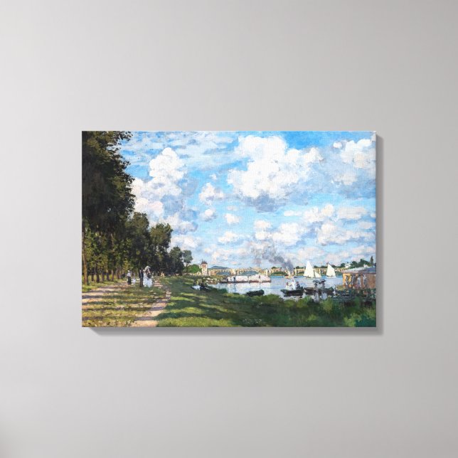 Claude Monet - The Basin at Argenteuil Canvas Print (Front)