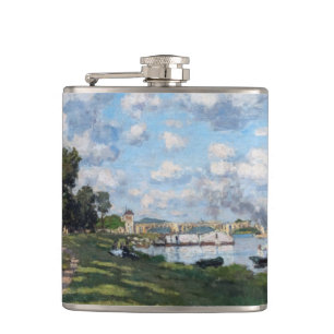 Claude Monet - The Basin at Argenteuil Hip Flask