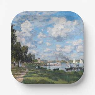 Claude Monet - The Basin at Argenteuil Paper Plate