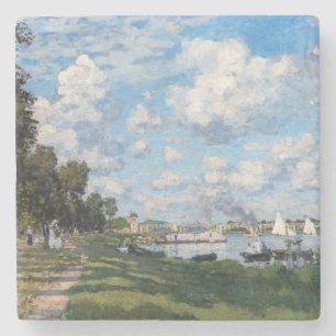 Claude Monet - The Basin at Argenteuil Stone Coaster