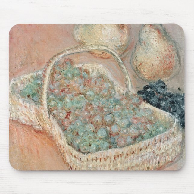 Claude Monet | The Basket of Grapes, 1884 Mouse Pad (Front)