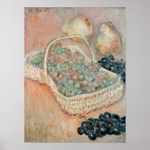 Claude Monet The Basket of Grapes, 1884 Poster