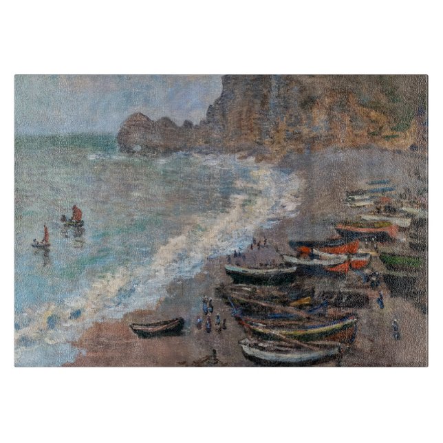Claude Monet - The Beach at Etretat Cutting Board (Front)