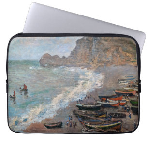Claude Monet - The Beach at Etretat Laptop Sleeve