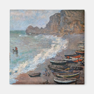 Claude Monet - The Beach at Etretat Magnet