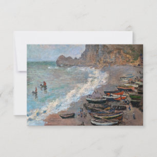 Claude Monet - The Beach at Etretat Thank You Card