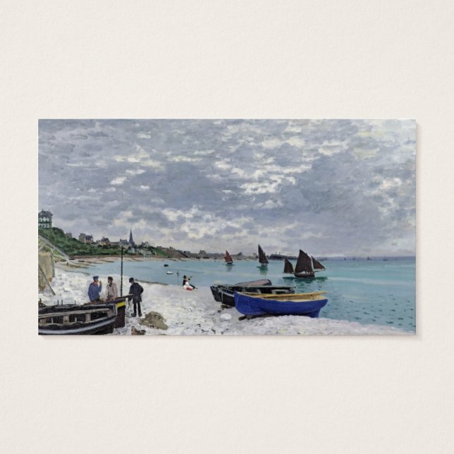 Claude Monet | The Beach at Sainte-Adresse (Back)