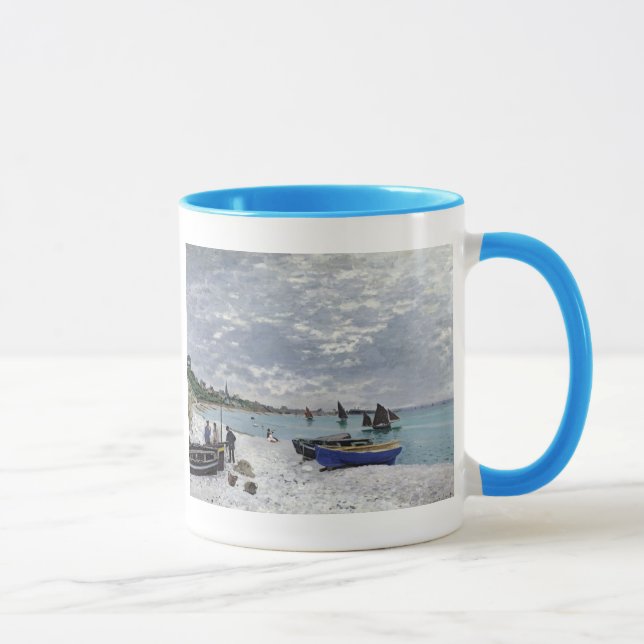 Claude Monet | The Beach at Sainte-Adresse Mug (Right)