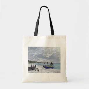 Claude Monet The Beach at Sainte-Adresse Tote Bag