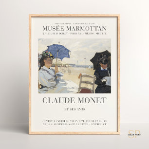 Claude Monet The Beach at Trouville Art Print