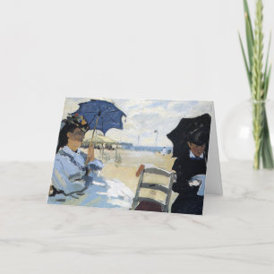 Claude Monet - The Beach at Trouville, Thank You Card