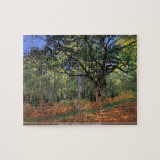 Claude Monet - The Bodmer oak Fontainbleau forest Jigsaw Puzzle