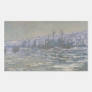 Claude Monet - The Break-up of the Ice Rectangular Sticker