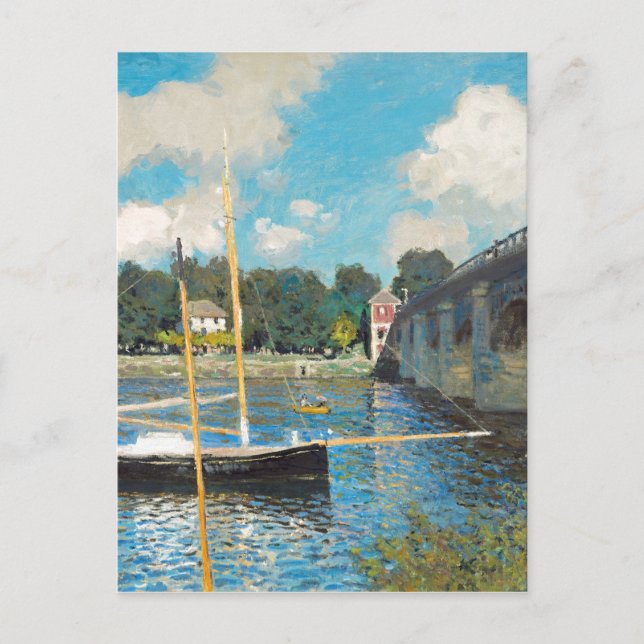 Claude Monet The Bridge at Argenteuil (1874) Postcard (Front)