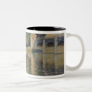 Claude Monet   The Bridge at Argenteuil, 1874 Two-Tone Coffee Mug