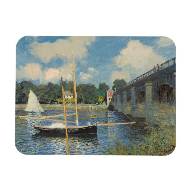 Claude Monet | The Bridge at Argenteuil Magnet (Horizontal)
