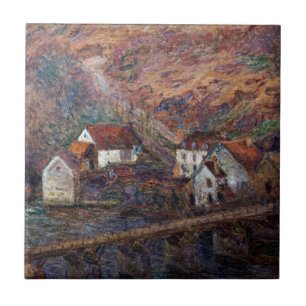 Claude Monet - The Bridge at Vervy Tile