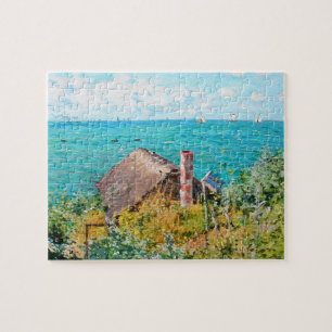 Claude Monet The Cabin At Saint-Adresse Fine Art Jigsaw Puzzle