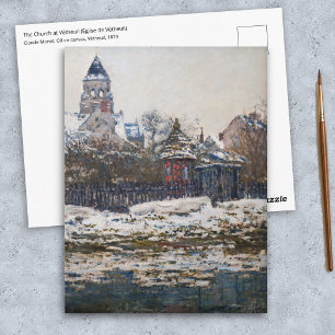 Claude Monet - The Church at Vetheuil Postcard