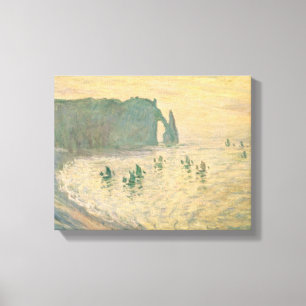 Claude Monet The Cliffs at Etretat, 1886 Canvas Print