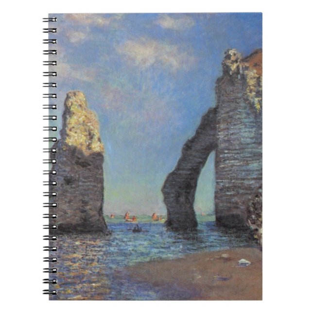 Claude Monet The Cliffs at Etretat Destiny Gifts Notebook (Front)