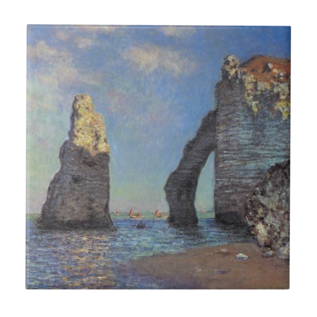 Claude Monet The Cliffs at Etretat Destiny Gifts Tile (Front)