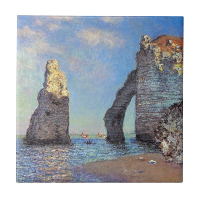 Claude Monet // The Cliffs at Etretat Tile (Front)