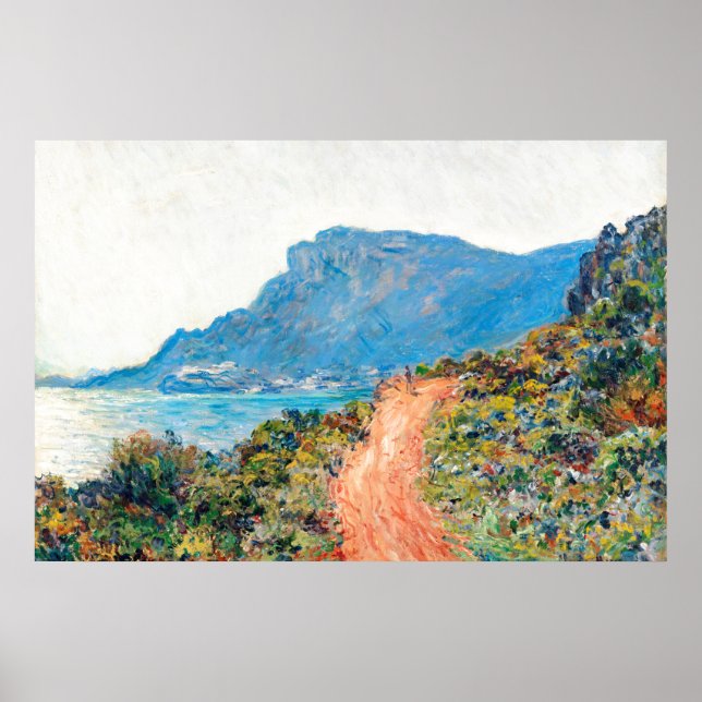 Claude Monet The Corniche near Monaco Poster (Front)