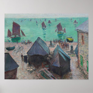 Claude Monet - The Departure of the Boats, Etretat Poster