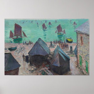 Claude Monet - The Departure of the Boats, Etretat Poster