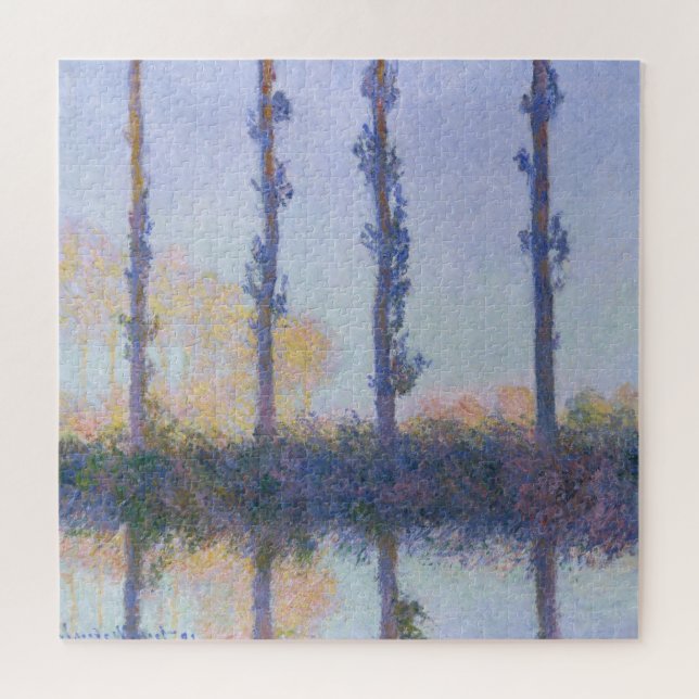 Claude Monet | The Four Trees Jigsaw Puzzle (Horizontal)