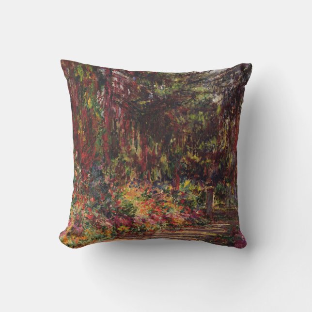 Claude Monet | The Garden Path at Giverny Cushion (Front)