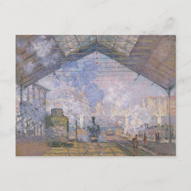 Claude Monet | The Gare St. Lazare, 1877 Postcard (Front)