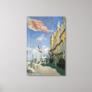 Claude Monet   The Hotel des Roches Noires Canvas Print
