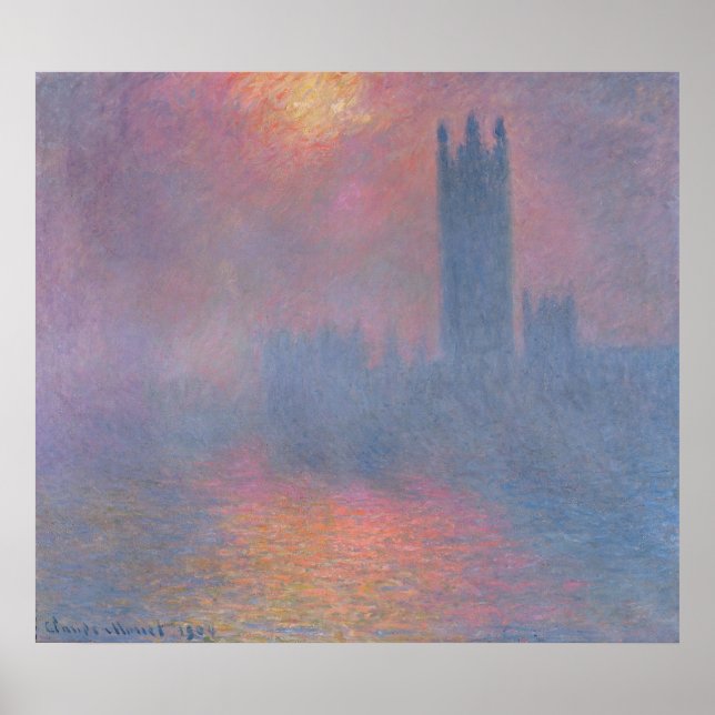 Claude Monet | The Houses of Parliament, London Poster (Front)