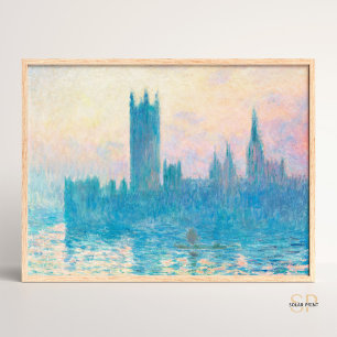 Claude Monet The Houses of Parliament, Sunset Art  Poster