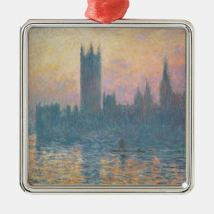 Claude Monet   The Houses of Parliament, Sunset Metal Tree Decoration