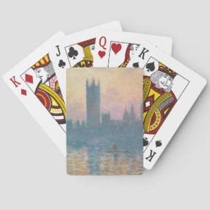 Claude Monet The Houses of Parliament, Sunset Playing Cards