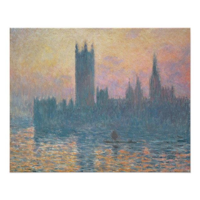 Claude Monet | The Houses of Parliament, Sunset Poster (Front)