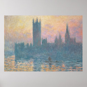 Claude Monet   The Houses of Parliament, Sunset Poster