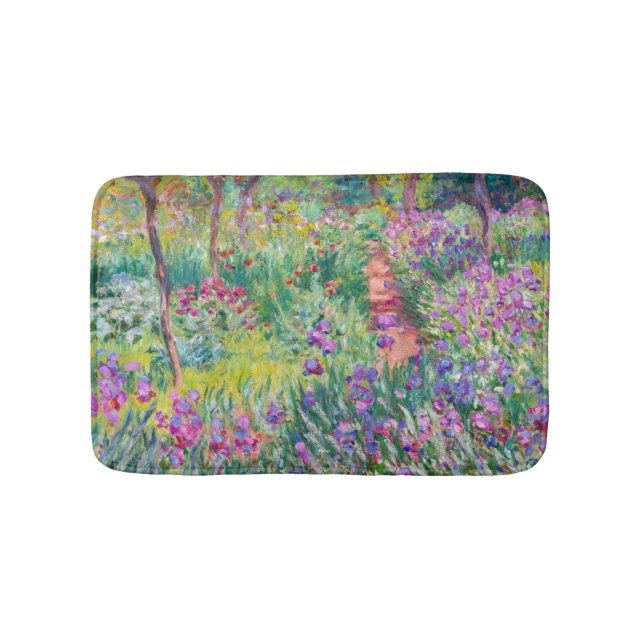 Claude Monet - The Iris Garden at Giverny Bath Mat (Front)
