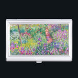 Claude Monet - The Iris Garden at Giverny  Business Card Holder<br><div class="desc">The Iris Garden at Giverny / The Artist's Garden at Giverny - Claude Monet,  1899-1900</div>