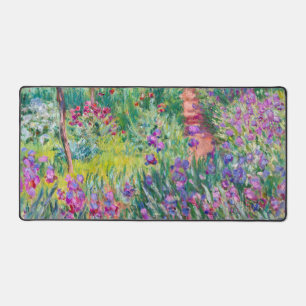 Claude Monet - The Iris Garden at Giverny Desk Mat
