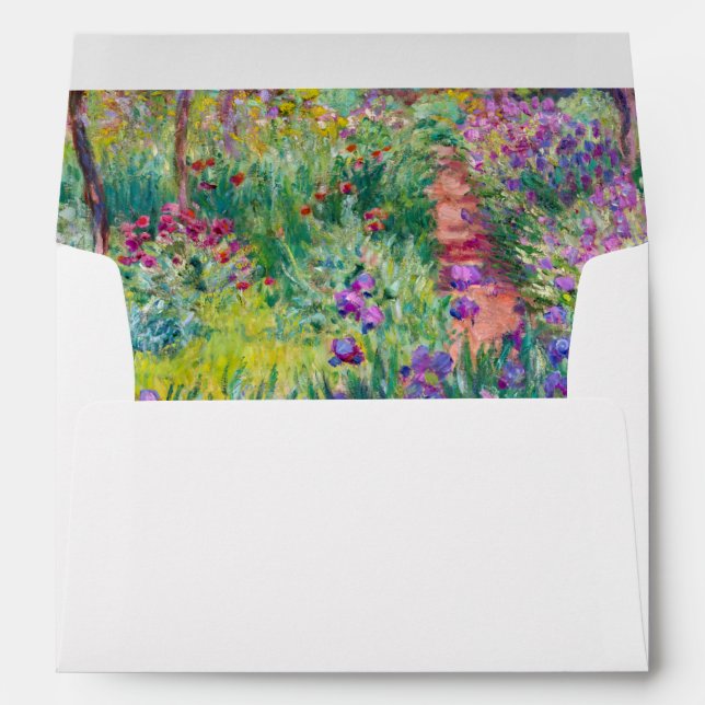 Claude Monet - The Iris Garden at Giverny Envelope (Back (Bottom))