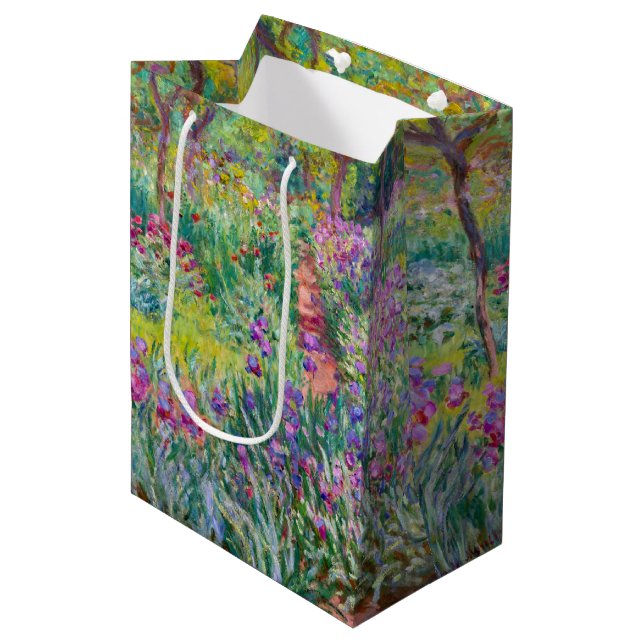 Claude Monet - The Iris Garden at Giverny Medium Gift Bag (Front Angled)