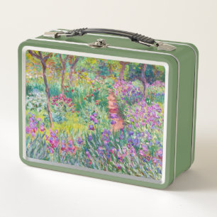 Claude Monet - The Iris Garden at Giverny Metal Lunch Box