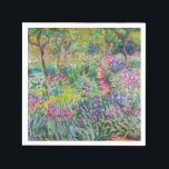 Claude Monet - The Iris Garden at Giverny Napkin<br><div class="desc">The Iris Garden at Giverny / The Artist's Garden at Giverny - Claude Monet,  1899-1900</div>