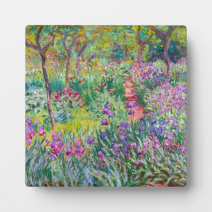 Claude Monet - The Iris Garden at Giverny Plaque