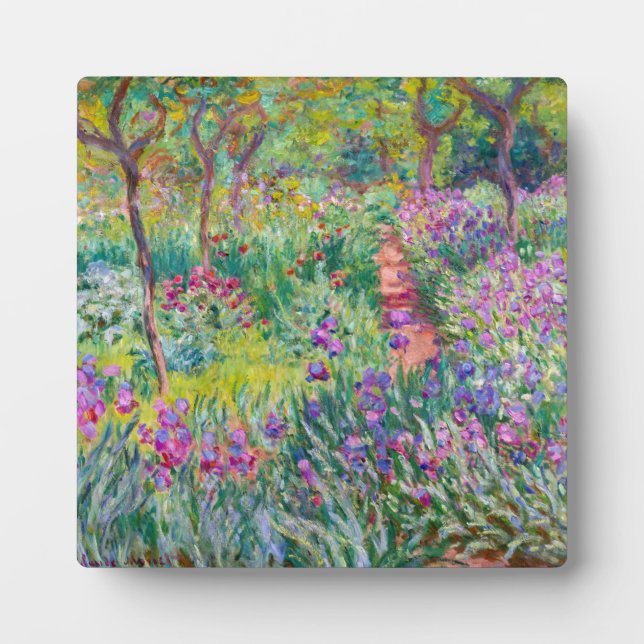 Claude Monet - The Iris Garden at Giverny Plaque (Front)